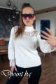Красива дамска блуза с дантела на деколтето Нимана